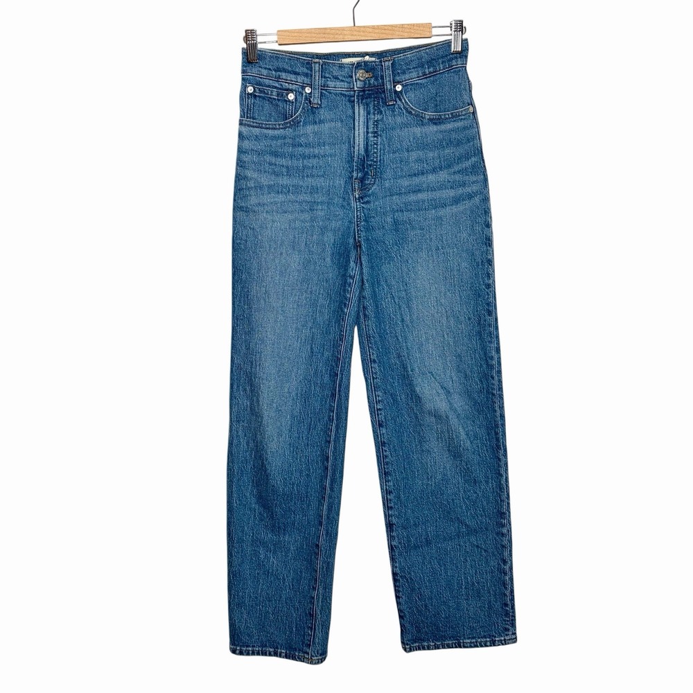 Madewell Perfect Vintage Wide Leg Jeans Womens Size 26 High Rise Medium Wash